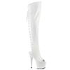 Pleaser - ADORE3019 Cuissardes à plateforme - Blanc Product image